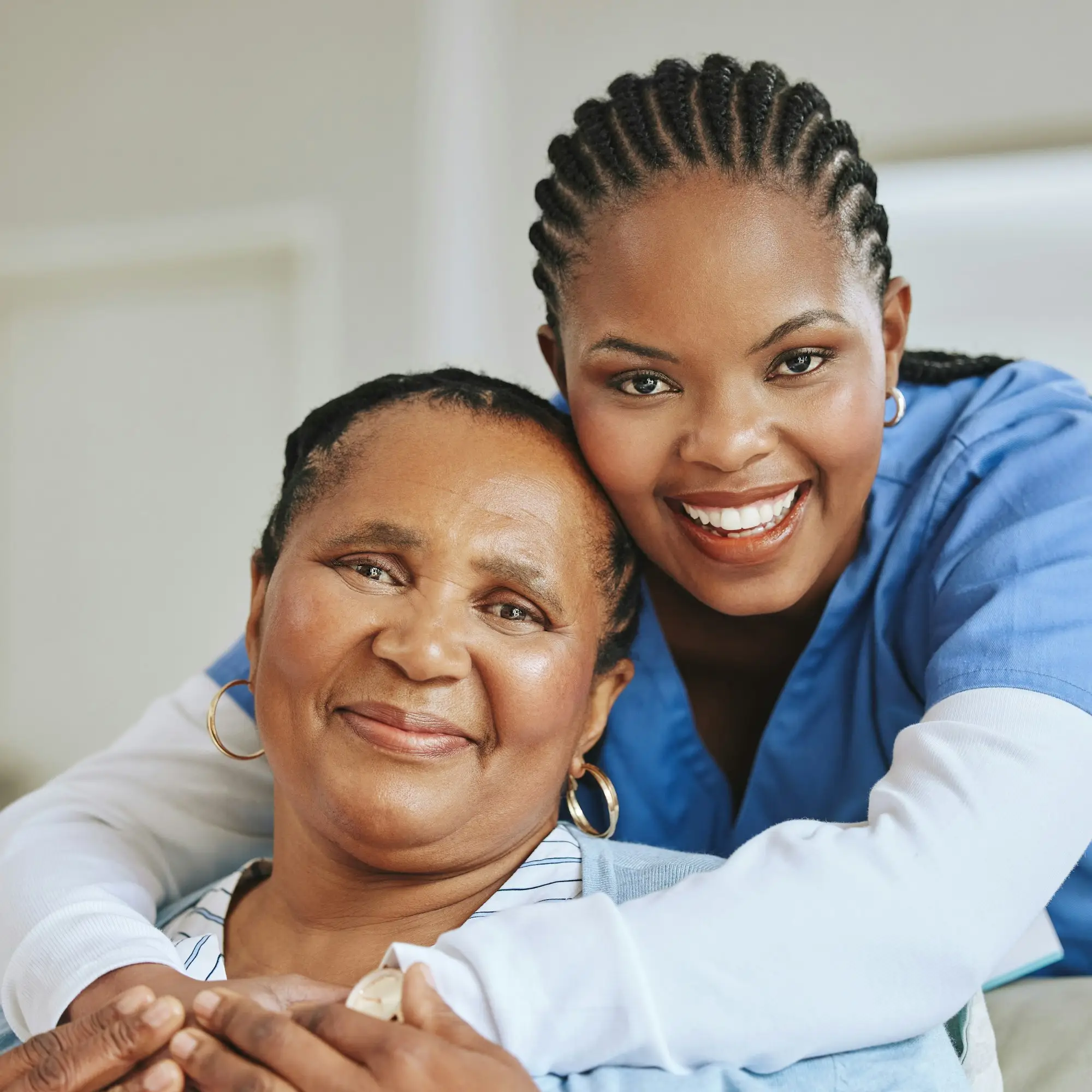 Beauty never fades. Shot of a nurse speaking to her female patient.