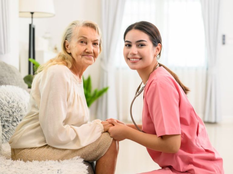 RN and LPN home care professionals providing support at home